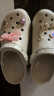 卡骆驰crocs檀健次同款复古洞洞鞋女鞋厚底老爹鞋小鲸鱼洞洞鞋206302 骨白色-2Y2(含智必星) 37 /38(240mm) 实拍图