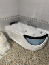 WOMA瑝玛（WOMA）浴缸简易小户型家用成人浴池按摩成人亚克力浴缸独立 【基础款】空缸+五金+冲浪按摩（右裙） 约1.6m 实拍图