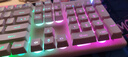 惠普（HP）K500Y真机械手感键盘 朋克蒸汽复古有线游戏专用吃鸡笔记本电脑电竞lol办公键盘 白色彩光方帽 实拍图