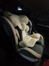 Heekin德国 儿童安全座椅汽车用0-4-12岁婴儿宝宝360度旋转ISOFIX硬接口 尊享灰(遮阳棚+上拉带+侧保护) 实拍图