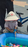 kocotreekk树儿童防晒帽防紫外线宝宝遮阳帽夏季男童女童太阳帽沙滩大帽檐 实拍图
