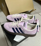 adidas「T头鞋」VL COURT 2.0复古休闲板鞋德训鞋阿迪达斯轻运动   紫色/暗藏青/乳白色（推荐女生选小半码）   36.5 实拍图