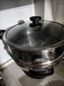 半球（PESKOE） 多功能锅多用途锅电炒锅电蒸锅电煮锅加厚食品级不锈钢电炖锅电火锅炒菜锅大功率 3.4L 34cm带蒸笼款（适用4-10人） 实拍图