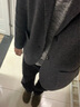 优衣库合作款/男装女装针织茄克/外套夹克西装25秋冬新款480812 08 深灰色 L /175/100A 实拍图