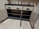 亿家木轻奢餐边柜碗柜客厅靠墙收纳柜多功能储物柜现代简约茶水柜酒柜 【经典三门三抽】120*38*80CM 自行组装 实拍图