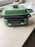 摩飞电器（Morphyrichards）二代升级多功能锅料理锅鸳鸯火锅5升定时预约烤肉涮一体蒸煮炒煎多用途电火锅MR9099 5L 清新绿套三【标配+六圆盘+平烤盘+丸子盘】 实拍图