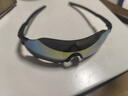 专业跑步运动眼镜男马拉松变色女防紫外线户外骑行登山防风护目镜 黑框炫彩片 实拍图