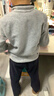 迪卡侬户外运动保暖舒适儿童抓绒衣浅灰色2763364 141-150cm10-11岁 实拍图