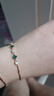 银千惠999纯银孔雀石四叶草手链女士轻奢高端手镯生日礼物送女朋友老婆 999足银四叶草手链/孔雀石+商家配送/免费刻字 玫瑰花礼盒送老婆/情人节女生礼物/配首饰证书 实拍图