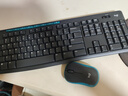 罗技（Logitech）MK275 键鼠套装 无线键鼠套装 办公键鼠套装 全尺寸 商务键鼠套装 带无线2.4G接收器 黑蓝色 实拍图