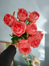 京东鲜花高档玫瑰花8支逼真仿真花假花摆设客厅餐桌装饰摆件拍照摄影道具 实拍图