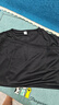 冰丝速干t恤男士大码短袖夏季运动透气凉感网眼体恤上衣服男SJ 黑色 4XL 实拍图