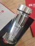 希诺双层玻璃杯男商务办公家用过滤泡茶杯子透明车载水杯345mL 实拍图
