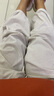 无印良品（MUJI） IDEE 女式平纹灯笼裤裤子女款夏季款女装纯棉 25年长裤 GA54CC5S 浅灰色 M （155/68A） 实拍图