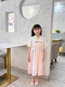 G.DUCKKIDS童装汉服女童连衣裙夏季公主裙儿童裙子中国风古装襦裙六一表演服 花朵流苏粉色 100 尺码2~3岁【 90-100cm】cm 实拍图
