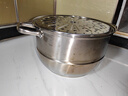 美厨（maxcook）蒸锅 304不锈钢30CM三层蒸锅 加厚复底汤锅 燃气电磁炉通用MCZ827 实拍图