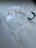 全度（Quandu） 玻璃茶杯玻璃茶缸水杯家用加厚大容量玻璃茶杯带把带盖玻璃杯 透明款700ML 实拍图