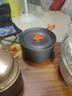 原始人 露营炊具户外锅具装备便携野外野营套锅用品 中号煮锅（配收纳袋） 实拍图