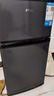 奥克斯小冰箱家用小型迷你冷藏冷冻两用出租房宿舍用节能省电寝室办公室电冰箱 【全国联保】42A156DV星空灰【节能省电】 实拍图