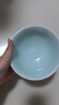 龙泉青瓷家用米饭碗高脚斗笠碗稀饭碗陶瓷酒店餐饮耐高温加热喇叭碗汤碗 弟窑粉青【6寸】 实拍图