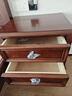 巢趣 床头柜简约美式床头柜复古经典实木床头柜小 黑胡桃色 安娜床头柜[升级樱桃木-黑胡桃] 实拍图