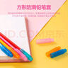 得力(deli)五指握笔护套/矫正器  硅胶正姿铅笔套 幼儿园小学生写字姿势纠正器 蓝绿2个装  实拍图