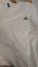 adidas情侣休闲纯棉上衣圆领短袖T恤男女夏季阿迪达斯官方轻运动 米白 2XL 实拍图
