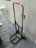 澜虞折叠行李车便携手拉车手推车拉杆车拖车小推车拉货车搬运车平板车 加厚黑色圆管+绑绳 实拍图