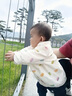 戴维贝拉（DAVE＆BELLA）春秋儿童外套男童秋装女童宝宝衣服童装男孩婴儿摇粒绒棒球服服装 马卡龙印花【DB396-G】 100 cm（建议身高90-100cm） 实拍图