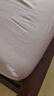 水星家纺床笠单件 100%纯棉长绒棉床笠宿舍隔脏床罩 全棉全包床笠加大加高 至简|粉 100支 -A类长绒棉贡缎 （适用1.8床） 180cm*200cm 实拍图