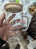 耐热玻璃量杯家用带刻度烘焙早餐杯高硼硅耐高温微波电陶炉热奶杯 量杯500ml+竹木盖 实拍图