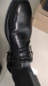 海澜之家HLA皮鞋男士商务休闲秋冬德比正装鞋子男H135/H171 黑色45 实拍图
