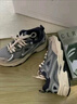 KAPPA复古潮流跑鞋厚底显高缓震老爹鞋男女同款情侣运动鞋子 鲨鱼灰/驼丝绵棕/莫兰迪蓝 44 (275mm) 实拍图