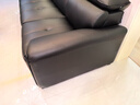 卡尔适黑色真皮沙发客厅2025新款小户型调节大象耳朵意式直排沙发花弄影 【云端舒适坐感】2.5米多人位 【S级头层黄牛皮】豪华版 实拍图