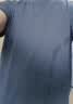 罗蒙短袖t恤男士夏季宽松休闲冰丝感打底衫速干衣服爸爸装YK03灰蓝L 实拍图