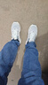 斯凯奇（Skechers）男鞋夏季2025新款软底网面鞋轻便透气跑步鞋减震休闲鞋运动鞋男 白色/海军蓝-WNV /建议拍大半码 41 实拍图