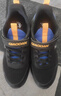 乔丹男童运动鞋大童春秋款跑步鞋儿童密网童鞋子 黑色/炫目蓝 40 实拍图
