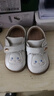 斯纳菲女童皮鞋秋季宝宝学步鞋公主鞋可爱小兔子软底单鞋 安哥拉白25 实拍图