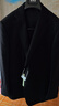 培罗蒙（BAROMON）【96.1%羊毛】西服套装男商务西装男整套男士商务轻正装新郎结婚 黑色 175D (裤子尺码请备注或留言) 实拍图