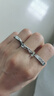 彩莱娅三件套单身戒指男士潮流嘻哈复古做旧开口食指环女日韩ins风潮男组合叠戴戒指个性简约百搭学生尾戒 不舍+慢热+执迷三件套 开口可调节 实拍图