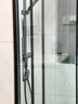 东鹏三联动淋浴房淋浴隔断小户型卫生间干湿分离玻璃隔断可下沉式 1.2-1.29米|高2米 极窄边框 边框颜色可选，枪灰/雅黑/亮银 实拍图