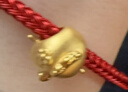 周六福3D硬金足金黄金转运珠女十二生肖吉祥物定价 鸡萌萌 约1.1g礼物 实拍图