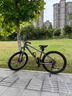 EG7山地自行车成人学生变速越野单车双减震赛车26寸青少年男女 辐条【加厚防滑轮-更安全】炫彩 26寸21速【适合：160-180CM】 实拍图