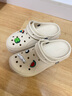 卡骆驰（CROCS）贝拉洞洞鞋沙滩鞋包头女鞋厚底拖鞋|210062 冬日白 -11S(含智必星） 37 (230mm) 38 实拍图