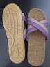熙慕莱亚麻拖鞋女凉拖鞋男士棉麻草拖情侣四季夏天防滑家居鞋 紫色(女鞋) 37-38 码【25】 实拍图