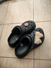 卡骆驰（CROCS）檀健次同款复古洞洞鞋女鞋厚底老爹鞋小鲸鱼洞洞鞋206302 黑色-001(含智必星) 36 /37(230mm) 实拍图