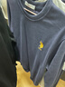U.S. POLO ASSN.卫衣男春秋季新款圆领运动休闲服外套保罗男士t恤上衣服藏青M 实拍图