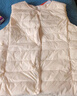 雪中飞经典新款基础舒适轻薄羽绒便捷短款保暖羽绒小马甲轻盈便携舒适 浅亚麻|7100-女 3XL 185/104A 实拍图