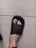 家怡拖鞋男女夏季家居鞋厚底软弹凉拖鞋居家浴室拖珍珠黑42-43 JY2355 实拍图