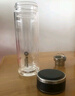 富光拾喜（FUGURNG BESTJOY）双层玻璃杯家用茶杯耐热耐高温办公泡茶带过滤杯家居馆320ml 黑色 实拍图